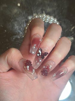 Red Rose Dreams - Press on Nails