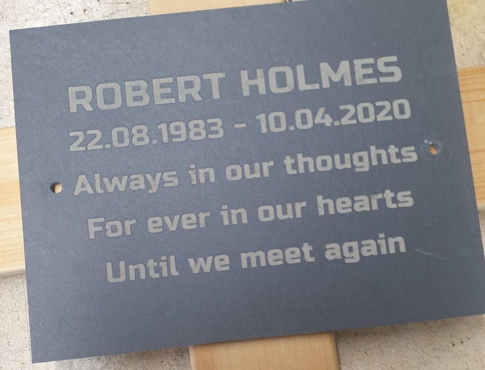 Personalised Rectangle Slate Sign with your own text 200x150mm Deep engraved…
