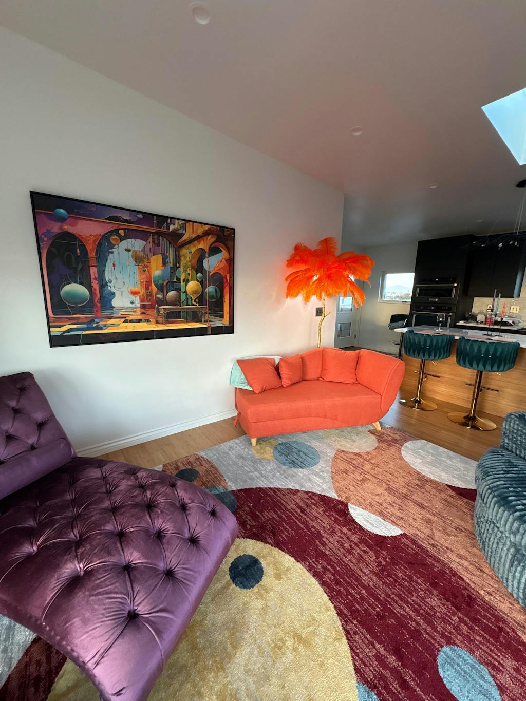 Luxury Ostrich Feather Resin LED Floor/Table Lamp