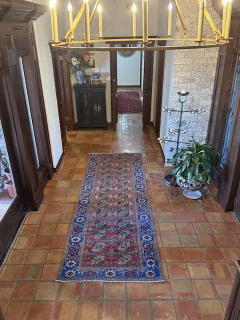 4x11 Vintage Hand-Knotted Rug - 47542