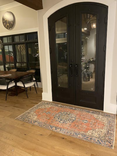 4x7 Orange Turkish Vintage Area Rug - 45808