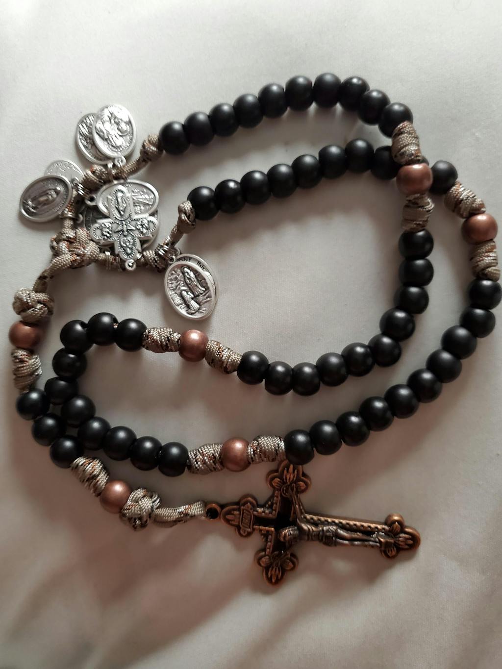 Rugged Rosaries®Copper Paracord Rosary - Beautifully Handmade in ...