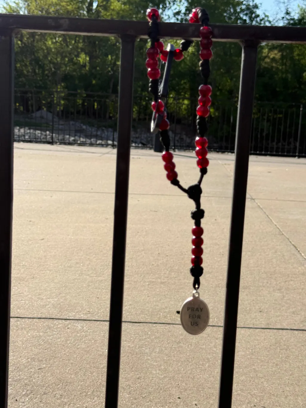 Rugged Paracord St. Michael Chaplet - Red Medal - Rugged Rosaries®