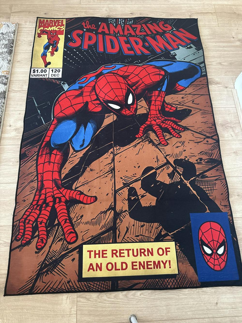 Spider-Man Rug – Classic Comic Cover Design