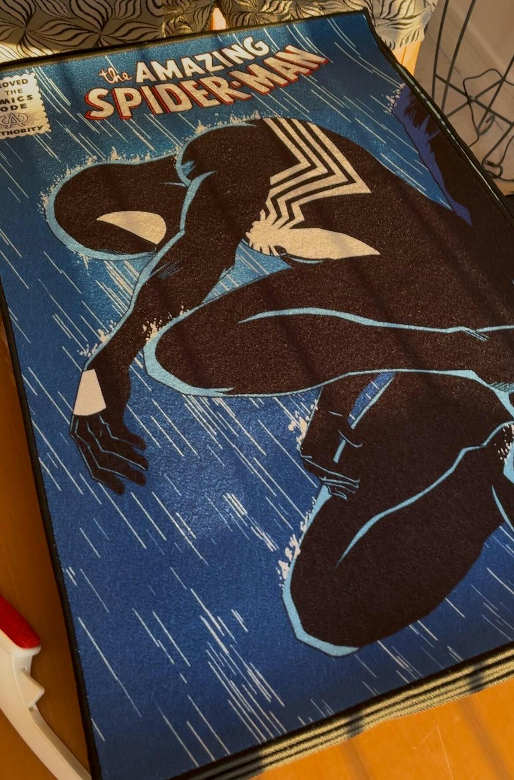 Spider-Man Rug – Dark Symbiote Comic Design