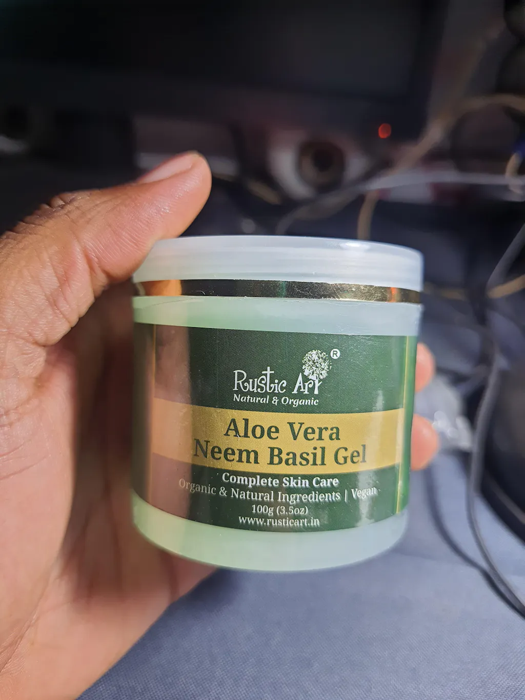 Organic Aloe Vera Neem Basil Gel | Multi-Purpose Skin Care | Soothes Acne &  Burns  Rustic Art