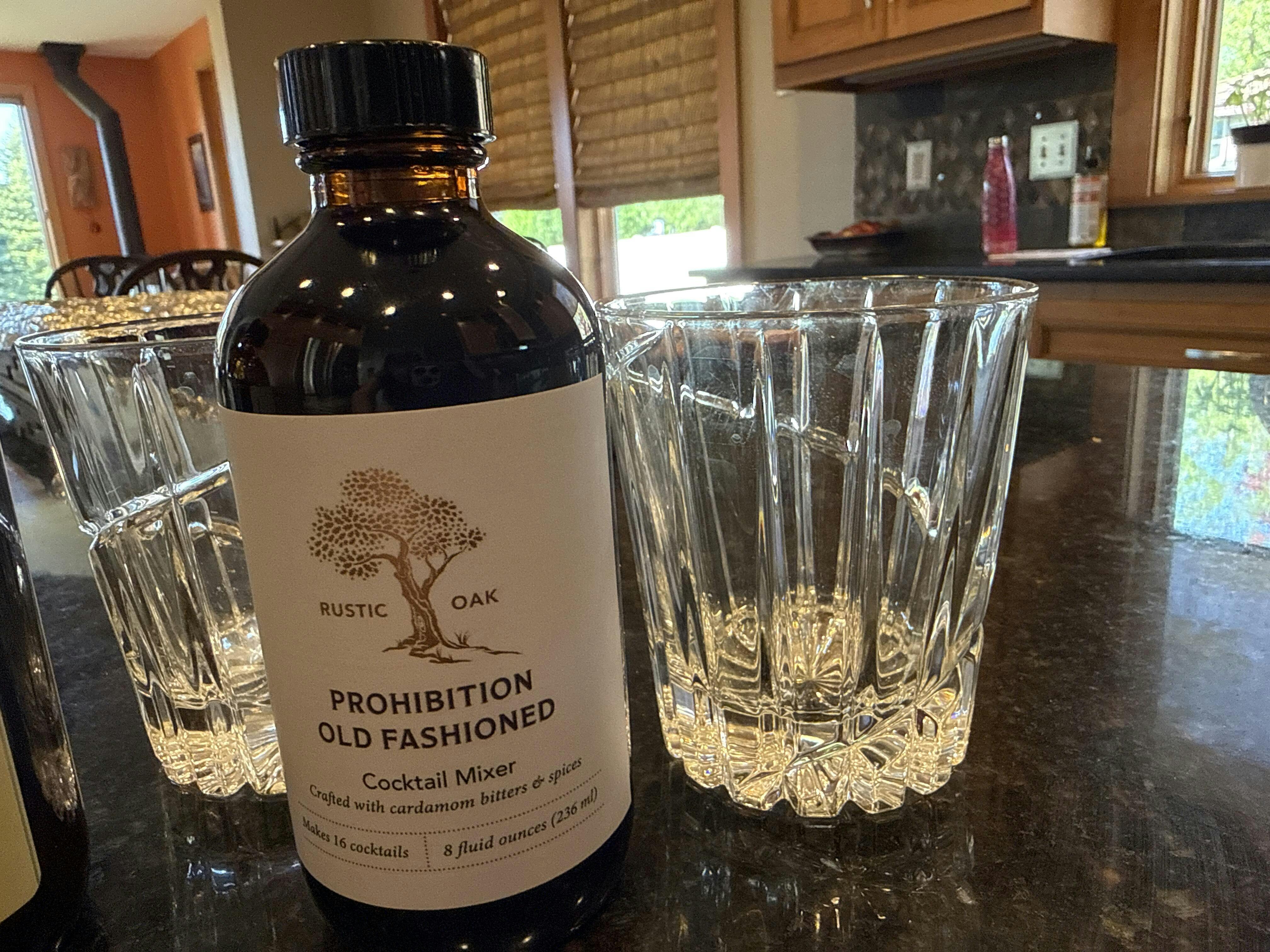 Prohibition (Cardamom) Cocktail Mixer | Rustic Oak