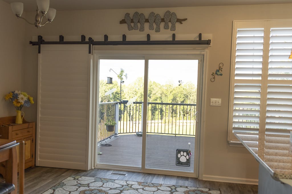 Low Profile Bypass Barn Door Hardware Kit Rustic Rolling Doors