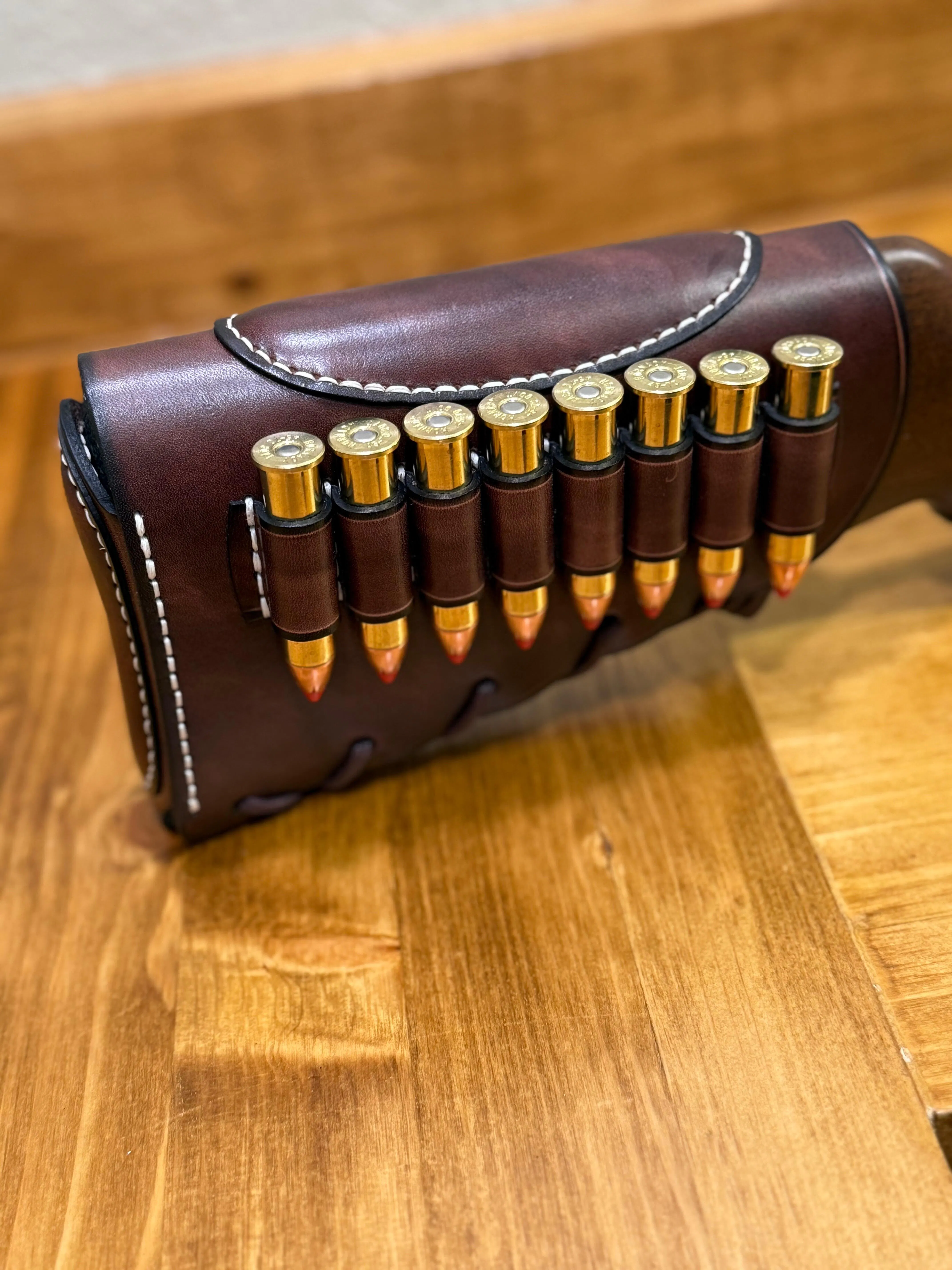 Handmade Leather Rifle Cheek Risers – Rustic Terrain Leathercraft