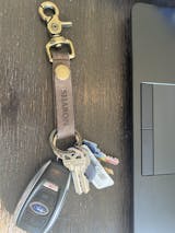Sky Blue Leather Upcycled Mini Loop Keychain – Shop Southern Roots TX