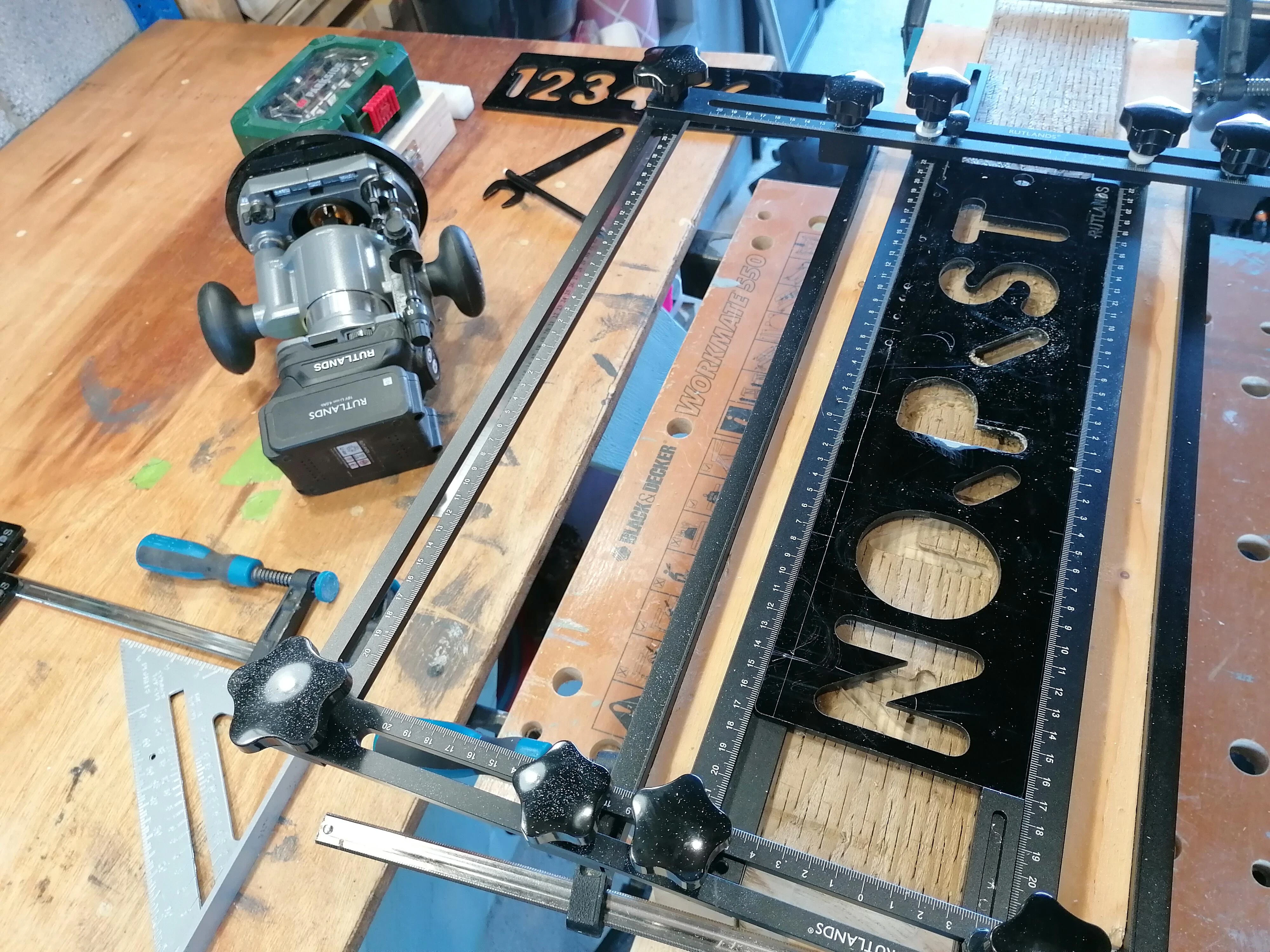 Router Sign Making Kit With Easy Jig Next Day Delivery Rutlands Limited Router Sign Making Kit With Easy Jig Next Day Delivery Rutlands Limited