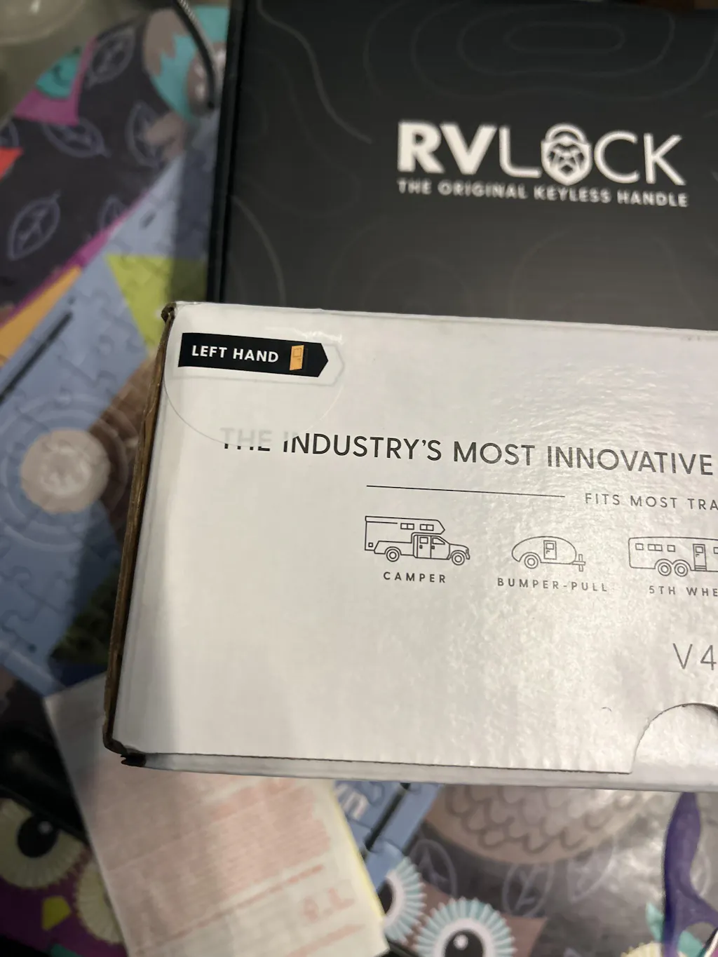 RVLock V4.0 Keyless Handle for RV Doors Left Hand