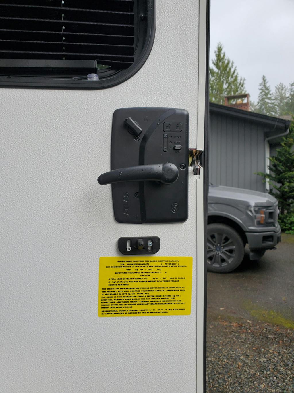 RVLock Atlas Keyless Handle for Class A & C Motorhomes - 2nd Generatio