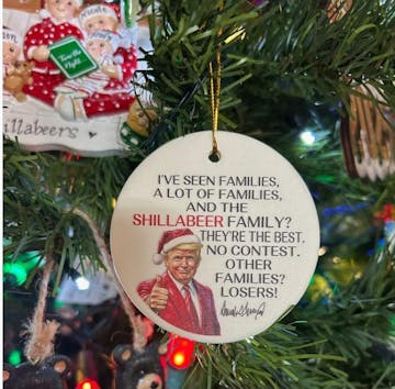 Personalized Gift Funny Trump Christmas I've Seen Families Ceramic Ornament LM32 65063