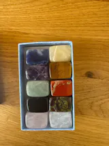 10 Pcs/Set Natural Tumbled Stones – Mixed Rock, Quartz, Rose Bead & Amethyst for Chakra Healing