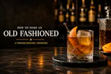 How to make a rye old fashioned β step illustration