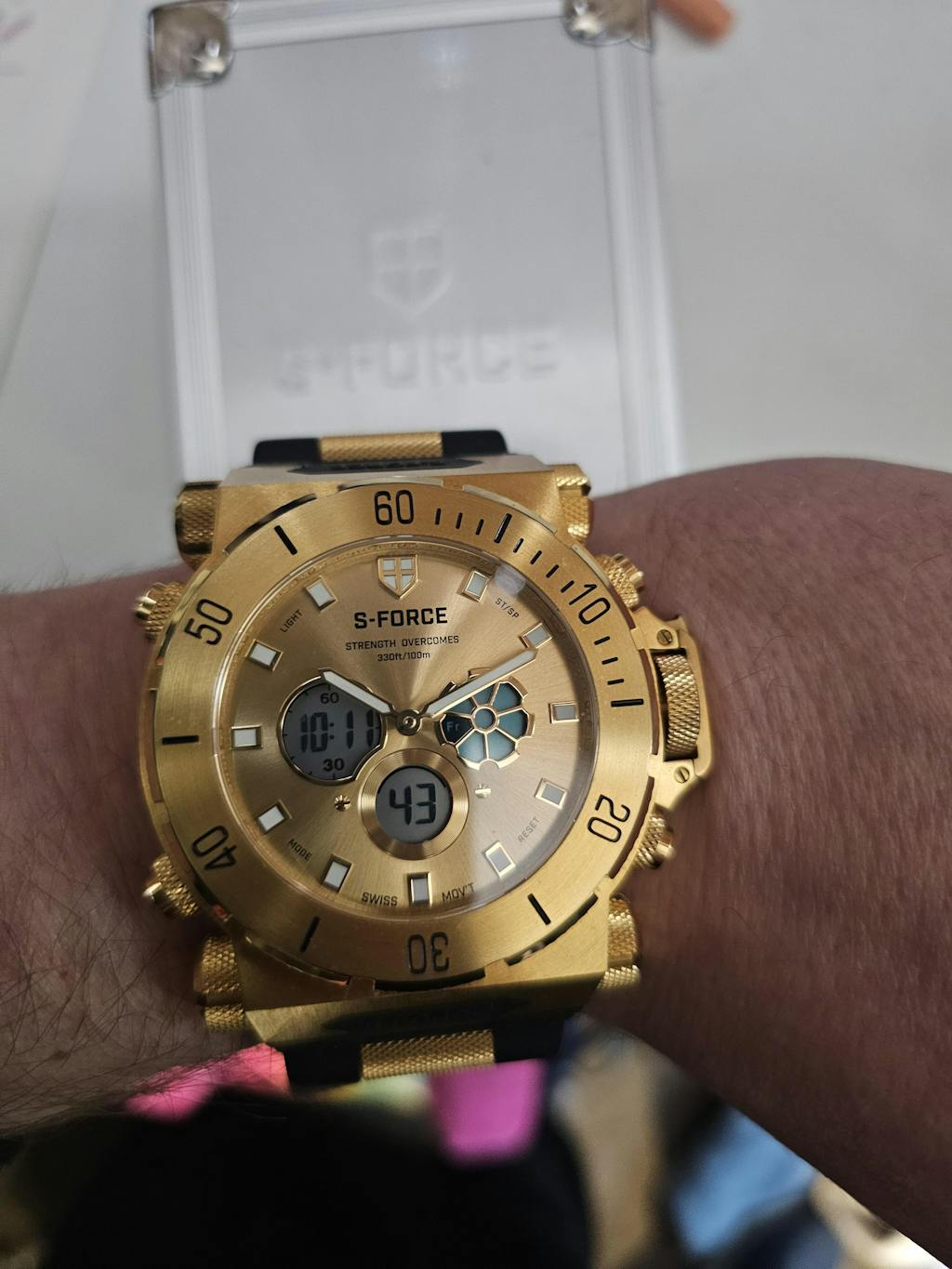 50mm Sforce Watch Orion 50mm S Force Gold Watch Sforce Watch