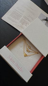 You And Me Dainty Hearts Necklace