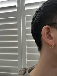 Croia Heart Huggie Hoops