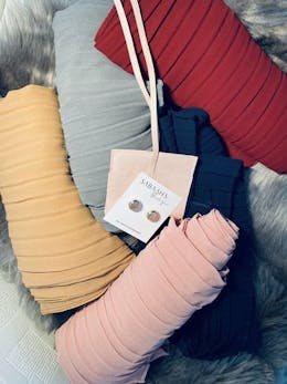 Pleated Chiffon Hijab | Tan