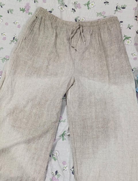 Khadi Solid Slub Palazzos