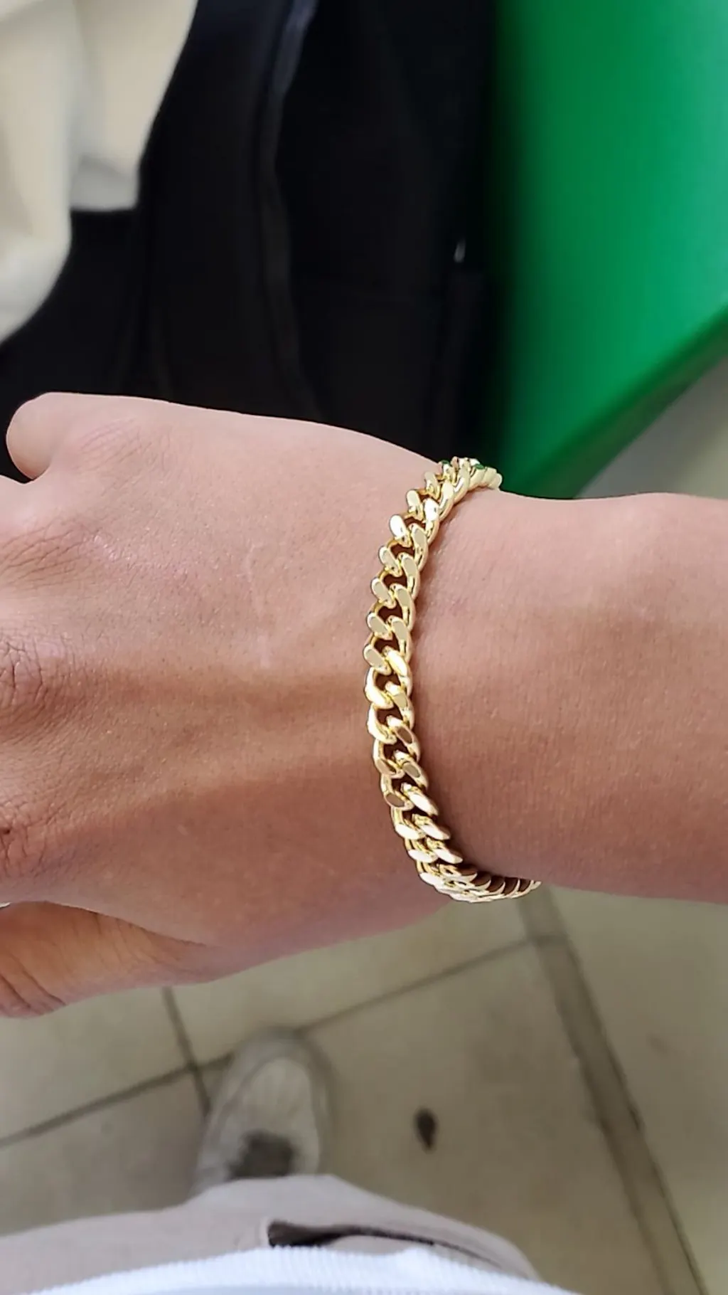 PULSERA CUBANA 18K - ESTILO CLÁSICO