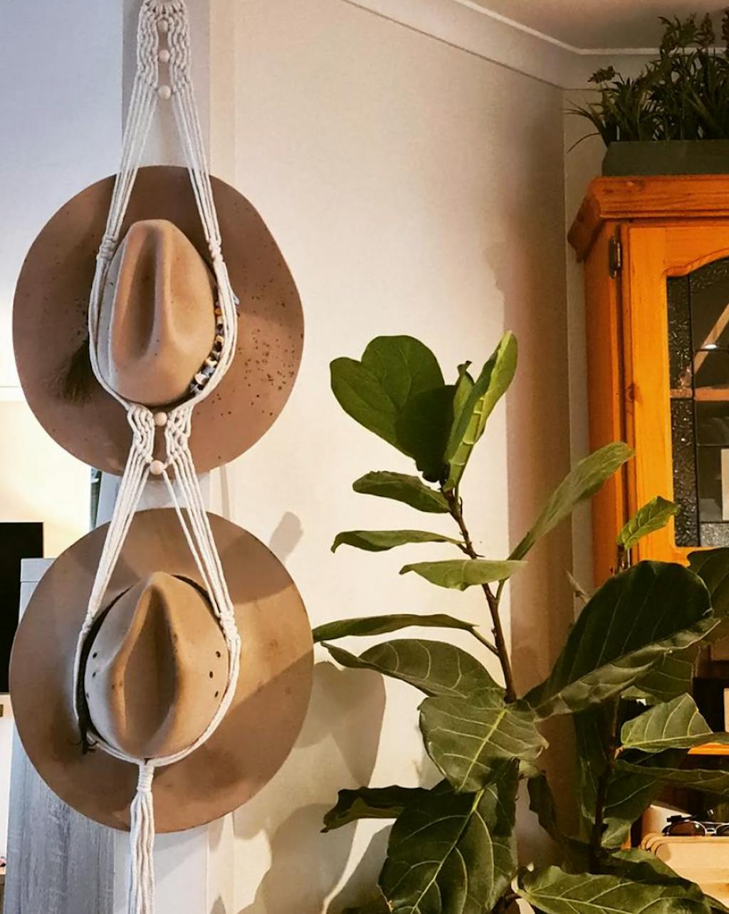 Macrame Hat Hanger