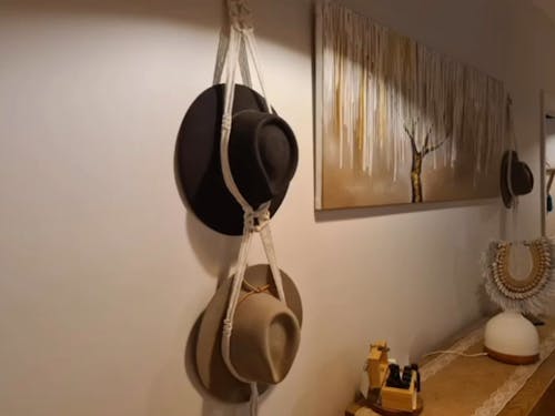 Macrame Hat Hanger