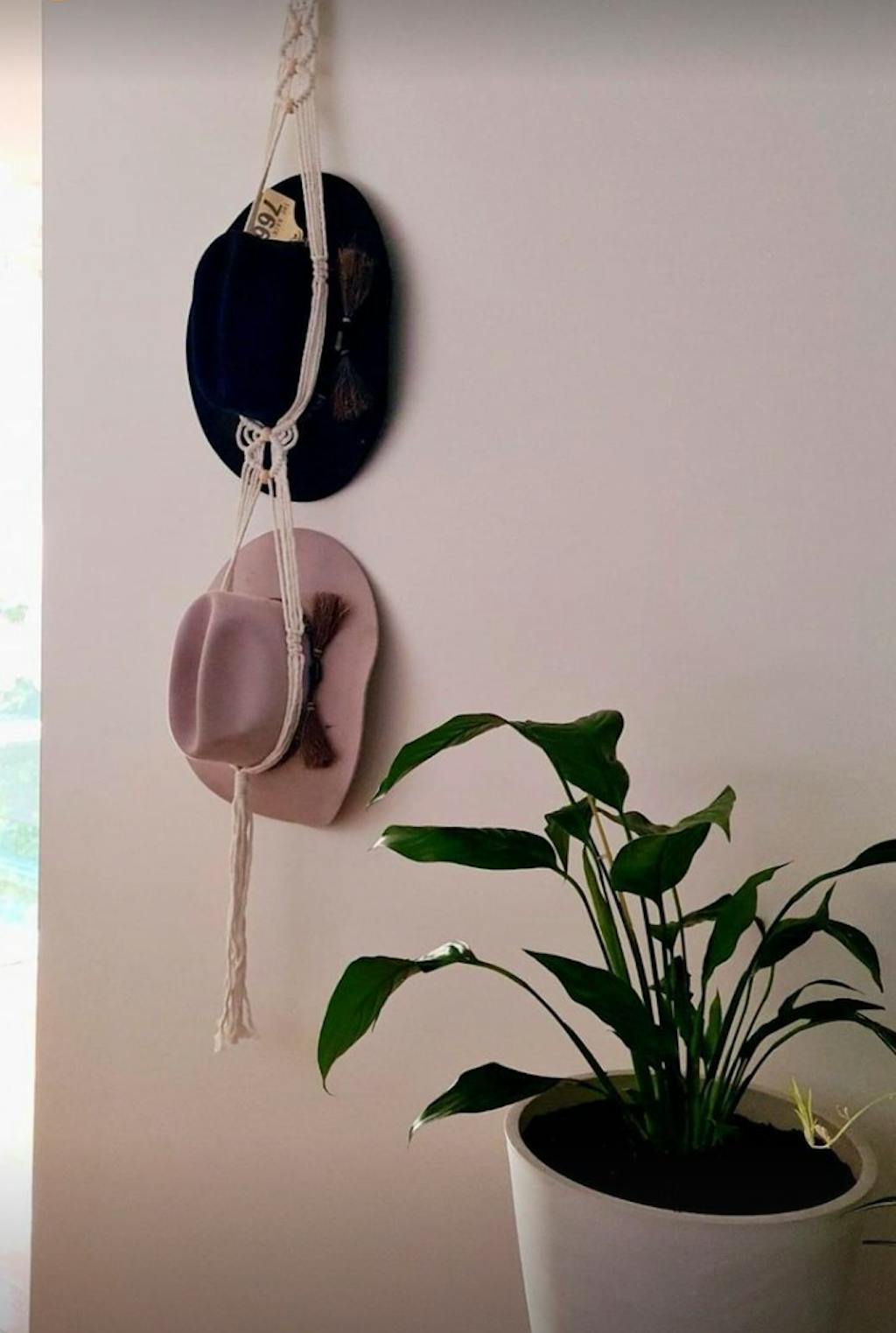 Macrame Hat Hanger
