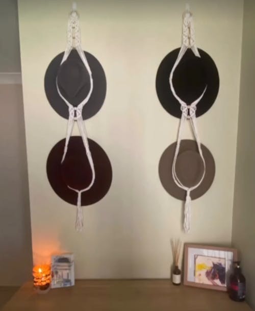 Macrame Hat Hanger