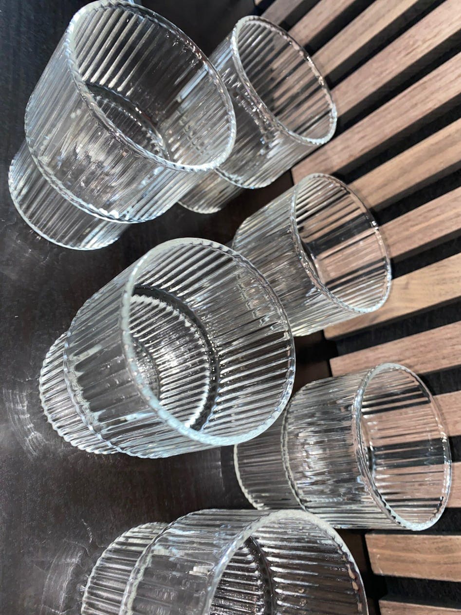 Discover the Eco-Friendly Elegance of our Ripple Portable Glass Cup & Straw  Set