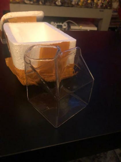 Hand blown Clear Glass Box: The Perfect Mini Milk Carton - Temu