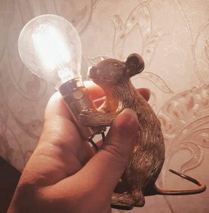 Lampe Little Lights Souris Grise LED - Monlitcabane