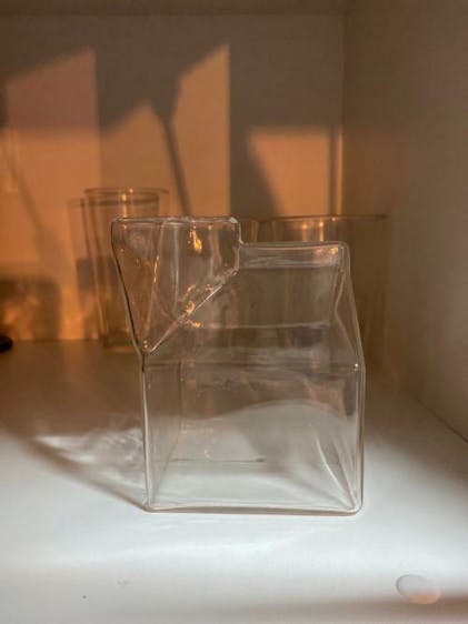 VerPetridure Milk Carton Glass Glass Milk Glass Milk Carton Glass Glass  Milk Glasscream Bottle Glass Mini Milk Cartoon Drawing Container Water  Glass