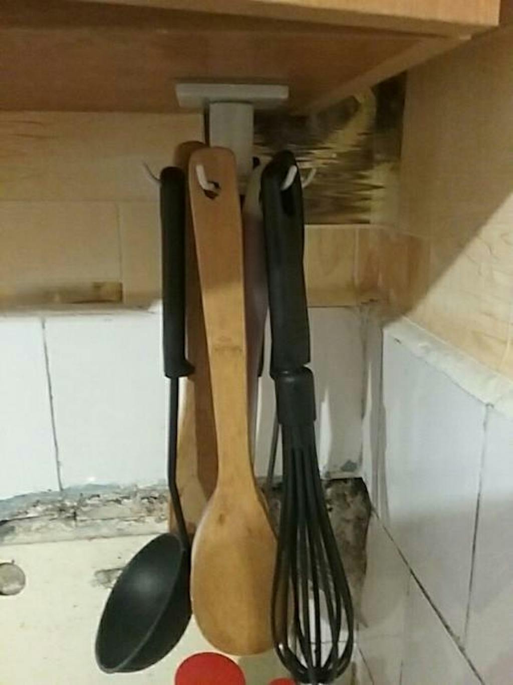 Kitchen Utensil Storage 6Hook Hanger Sage & Sill