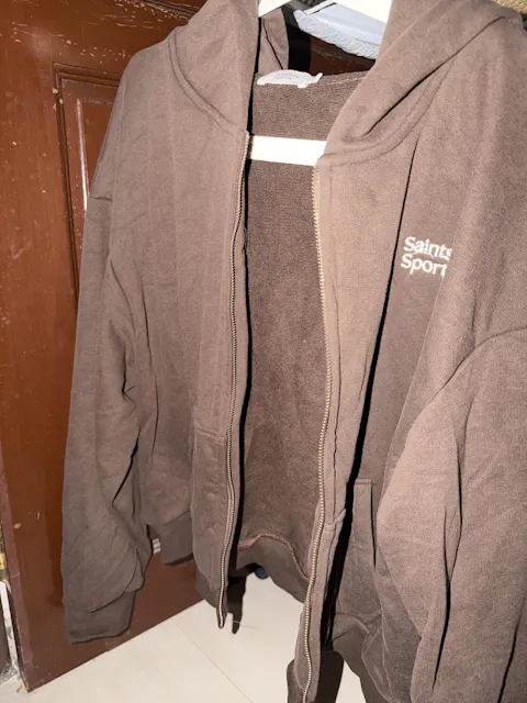 Saints Full Zip Hoodie - Mocha