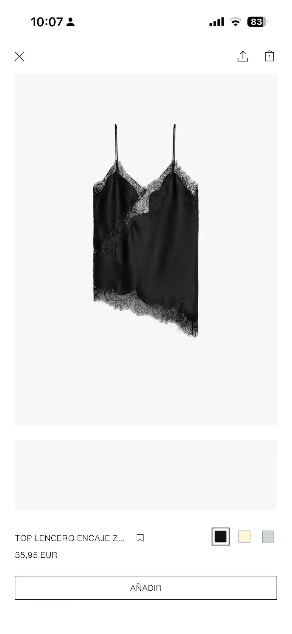 Satin Lace Cami customer photo