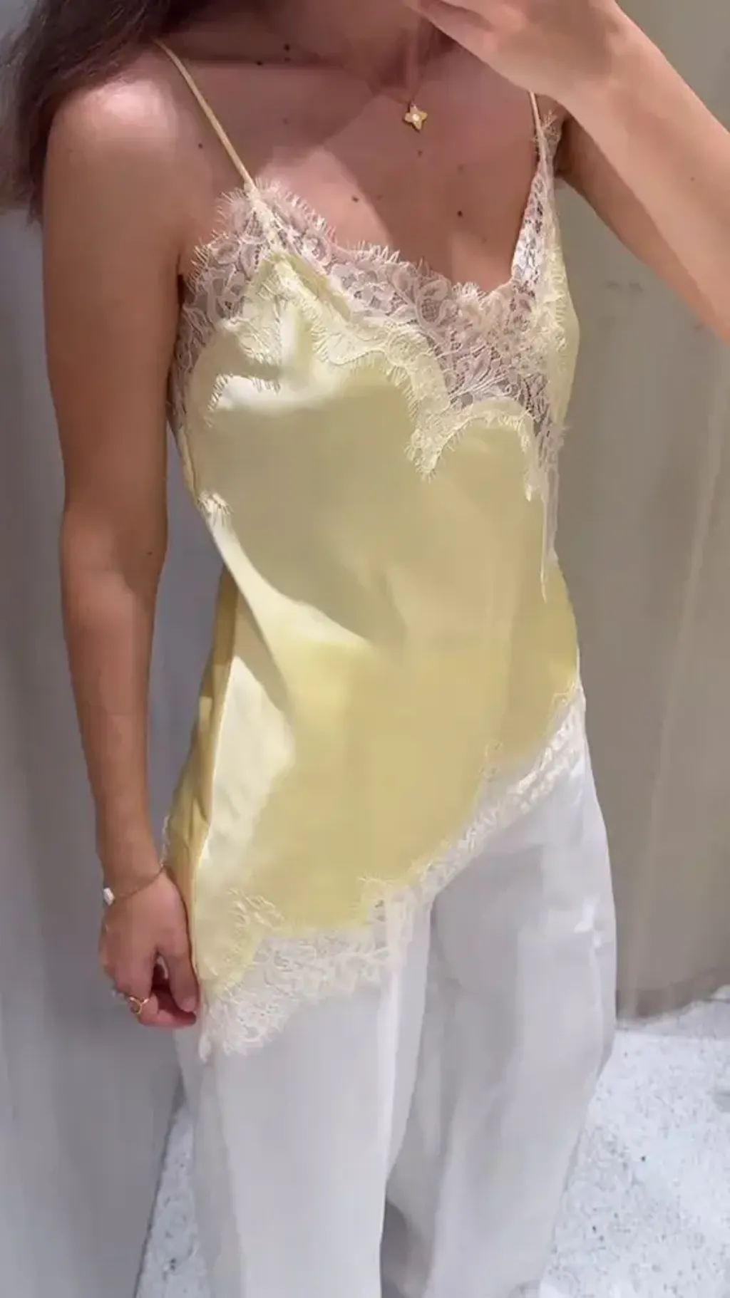 Satin Lace Cami customer photo