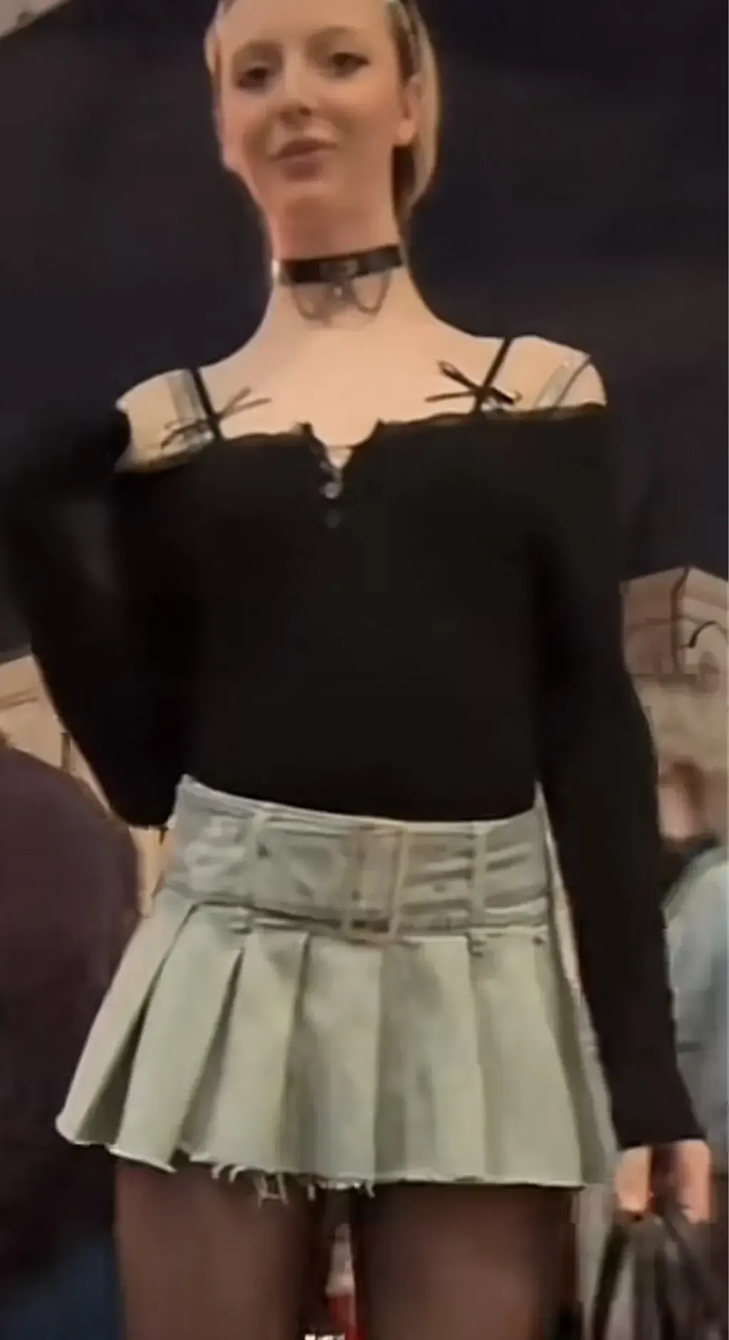 Bow Lace V-Neck Top customer photo