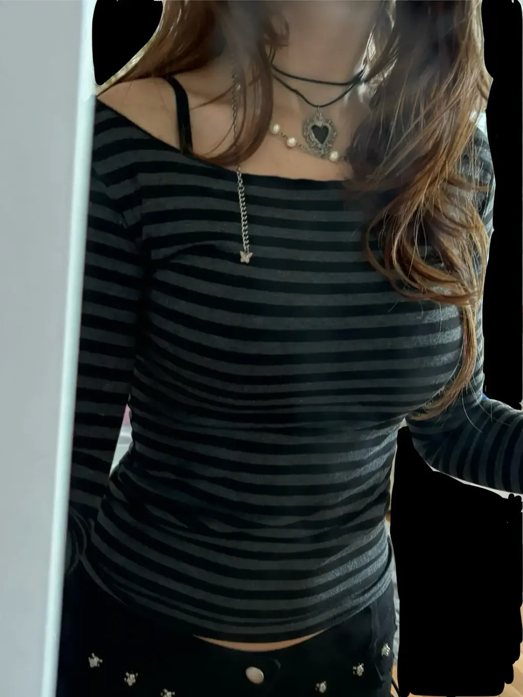 Striped Layered Long Sleeve Top customer photo