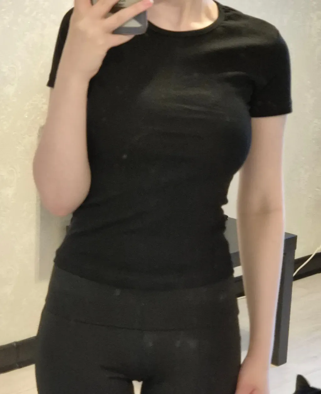 Soft Crewneck Crop Tee customer photo