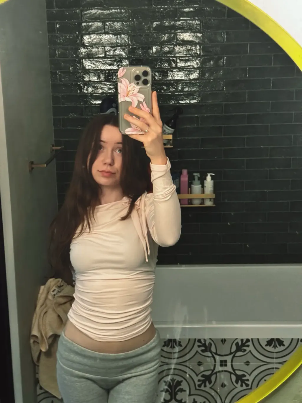 Lace-Up Long Sleeve Top customer photo