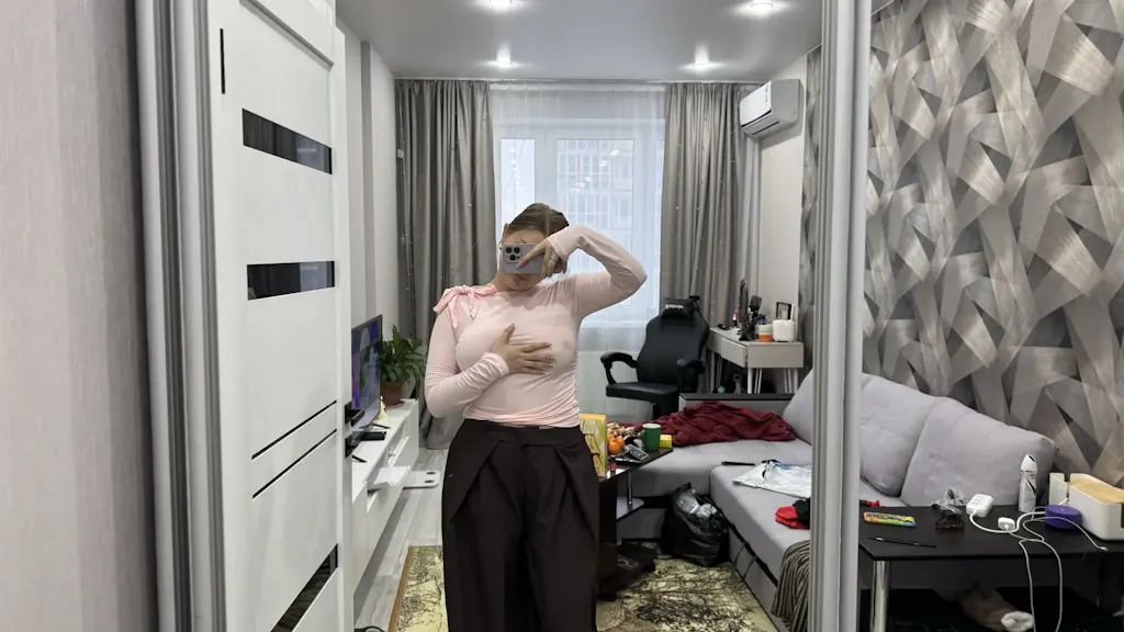 Lace-Up Long Sleeve Top customer photo