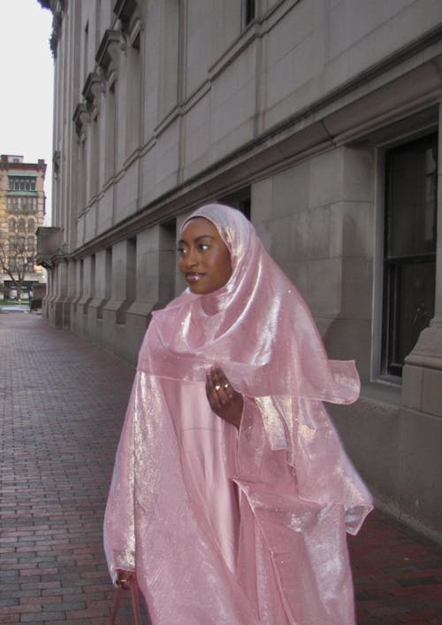 Habiba 3 Piece Abaya in Pink - LIMITED EDITION