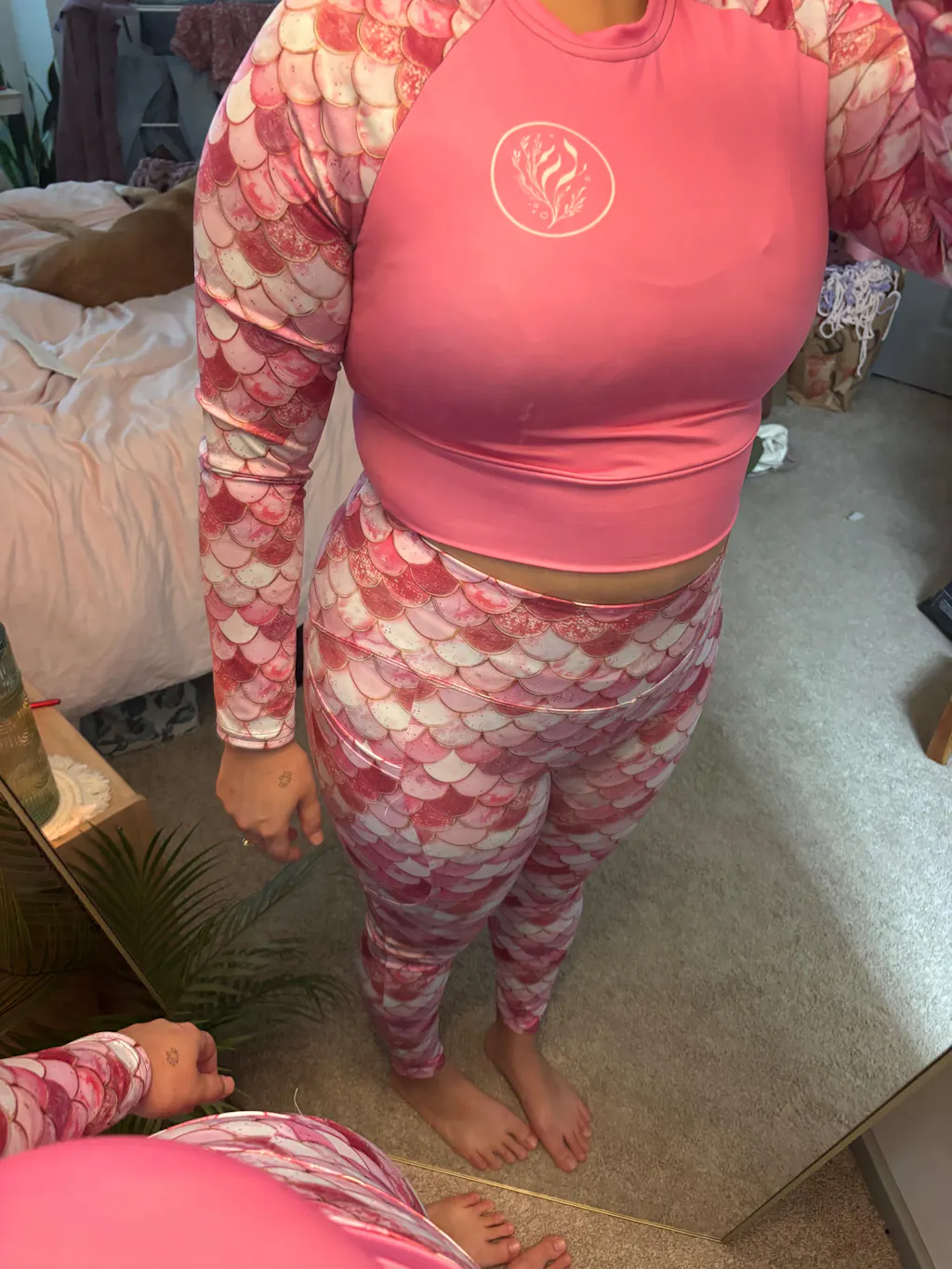 Mermaid Scales Collection Eco Swim Leggings With Pockets