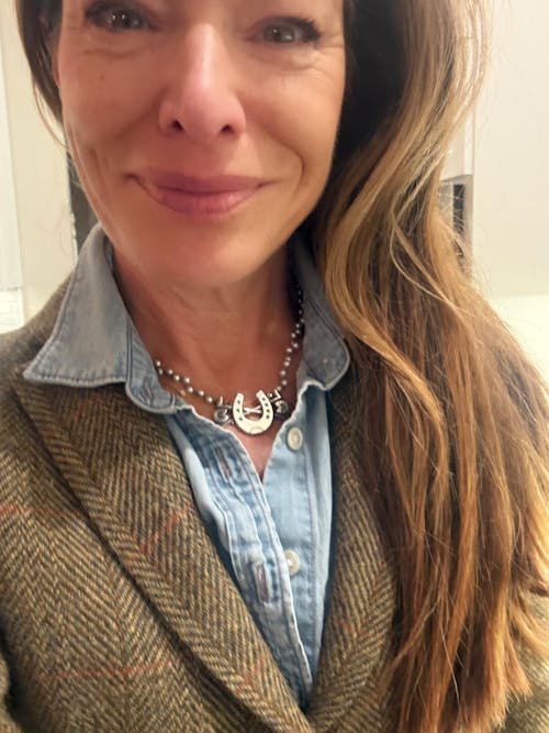 Triple Luck on Pearl Necklace