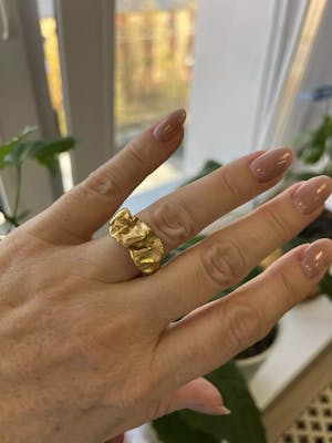 Lava Gold Ring