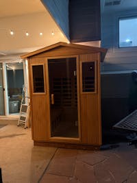 Garner-904VS 4 Person Outdoor Far Infrared Sauna