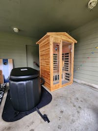 Garner-902VS 2 Person Outdoor Far Infrared Sauna