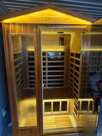 Wearwell-902VR 2 Person Outdoor Ultra-Low EMF Far Infrared Sauna in Red Cedar